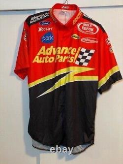 10x Champ Frank Kimmel Advance Auto Parts 2005 Race Used Pit Crew Shirt Large