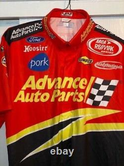 10x Champ Frank Kimmel Advance Auto Parts 2005 Race Used Pit Crew Shirt Large