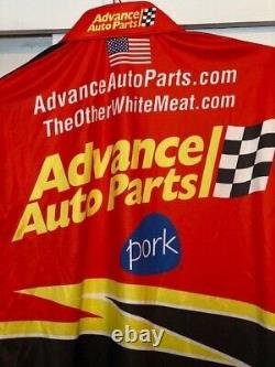 10x Champ Frank Kimmel Advance Auto Parts 2005 Race Used Pit Crew Shirt Large