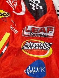 10x Champ Frank Kimmel Advance Auto Parts 2005 Race Used Pit Crew Shirt Large
