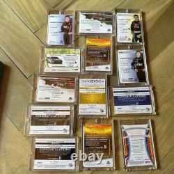 13pc 2009 NASCAR Card Lot Autographs Relics Kenseth Edwards Hamlin Waltrip