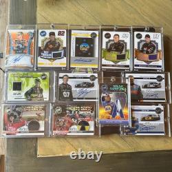 13pc 2009 NASCAR Card Lot Autographs Relics Kenseth Edwards Hamlin Waltrip