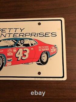 1972 Vintage Richard Petty NASCAR Racing Booster Metal License Plate
