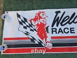 1973-75 Carling Racing Team Welcome Race Fans NASCAR Banner/Black Label 95x40
