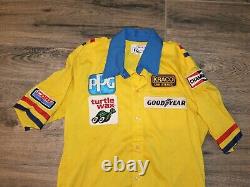 1980's Pro Racing Game Used Pit Crew Shirt Bell Racestar M Kraco PPG INDY NASCAR