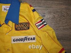 1980's Pro Racing Game Used Pit Crew Shirt Bell Racestar M Kraco PPG INDY NASCAR