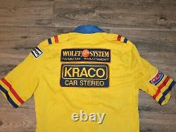 1980's Pro Racing Game Used Pit Crew Shirt Bell Racestar M Kraco PPG INDY NASCAR