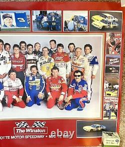 1987 NASCAR The Winston Racing Poster Charlotte Motor Speedway Vintage Original