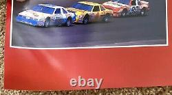 1987 NASCAR The Winston Racing Poster Charlotte Motor Speedway Vintage Original