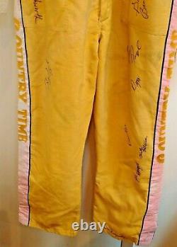 1991 NASCAR BOBBY HAMILTON FireSuit Signed 19x Crew RACE USED Countrytime Rare