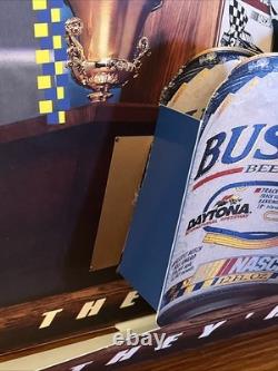 1996 Busch Beer Dale Earnhardt Great Tracks Can Series Sign Display 3-D Man Cave