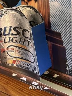 1996 Busch Beer Dale Earnhardt Great Tracks Can Series Sign Display 3-D Man Cave