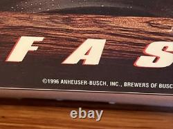 1996 Busch Beer Dale Earnhardt Great Tracks Can Series Sign Display 3-D Man Cave