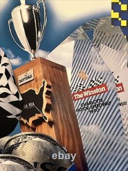 1996 Busch Beer Dale Earnhardt Great Tracks Can Series Sign Display 3-D Man Cave