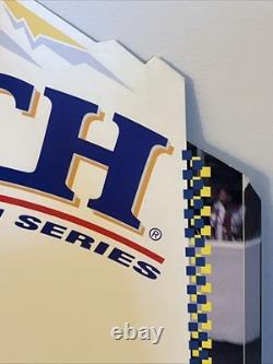 1996 Busch Beer Dale Earnhardt Great Tracks Can Series Sign Display 3-D Man Cave