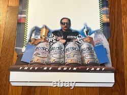 1996 Busch Beer Dale Earnhardt Great Tracks Can Series Sign Display 3-D Man Cave