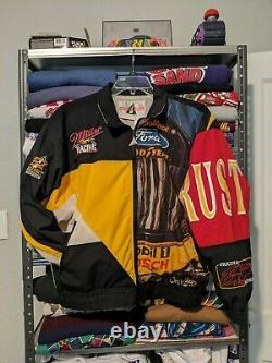 1996 Speed Zone Sam Bass Rusty Wallace 2 Miller Racing All Over size L VINTAGE