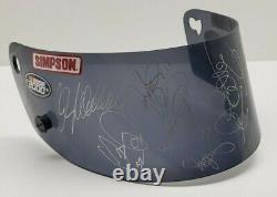 2000 Nascar RACE USED Face Shield Autographed SIMPSON Earnhardt Petty