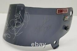 2000 Nascar RACE USED Face Shield Autographed SIMPSON Earnhardt Petty