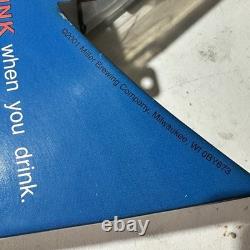 2001 Miller Lite Rusty Wallace Racing Mobil 1 Nascar Hood Metal Tin Sign 34X24