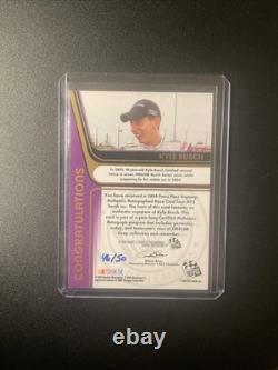 2004 Press Pass Kyle Busch Gold On Card Rookie Auto Hand Numbered 16/50