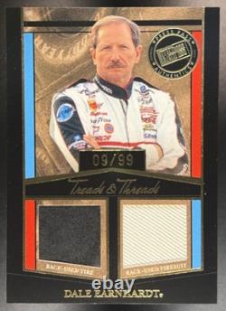 2005 Press Pass Legends Dale Earnhardt #TT/DE Treads & Threads Gold /99 MEM