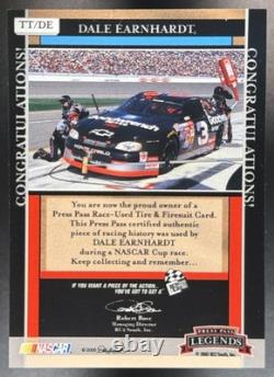 2005 Press Pass Legends Dale Earnhardt #TT/DE Treads & Threads Gold /99 MEM