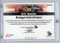 2007 Press Pass Burning Rubber Jeff Gordon Prime Cut Talladega Win Tire Relic 25