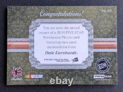 2010 Press Pass Five Star Dale Earnhardt Sr. PP-DE Paramount Pieces Patch /25