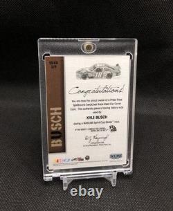 2010 Press Pass Kyle Busch COMPLETE SPELLBOUND PATCH SET /299 IN 5 CARD FRAME