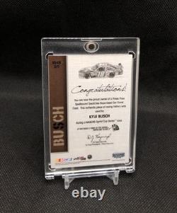 2010 Press Pass Kyle Busch COMPLETE SPELLBOUND PATCH SET /299 IN 5 CARD FRAME