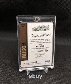 2010 Press Pass Kyle Busch COMPLETE SPELLBOUND PATCH SET /299 IN 5 CARD FRAME