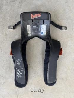 2011 Race Worn Marcus Ambrose used signed Nascar Hans Device. Rare