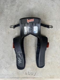 2011 Race Worn Marcus Ambrose used signed Nascar Hans Device. Rare