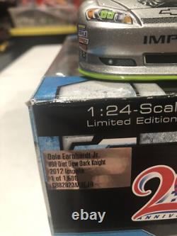 2012 Dale Jr #88 Set Of 3 Diet Dew Dark Knight Autographed 1/24's