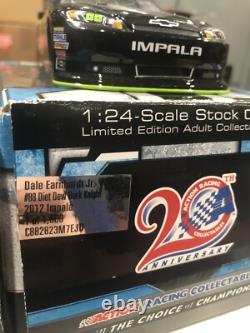 2012 Dale Jr #88 Set Of 3 Diet Dew Dark Knight Autographed 1/24's