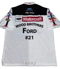 2013 Wood Brothers Bros Nascar Pit Crew Shirt Henry Ford 150 Brickyard Bayne