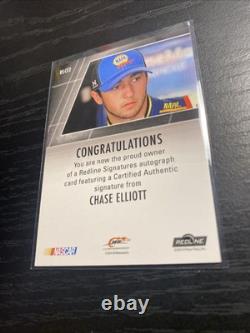 2014 Press Pass Redline Signatures Chase Elliott #RS-CE2 Red /25 (AU, RC)