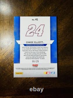 2016 Chase Elliott RC #41 Cracked Ice Serial # /25 Panini National Rookie Nasca
