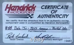 2017 Dale Earnhardt Jr AXALTA NASCAR Signed 7X7 Race Used Sheetmetal With COA (H)