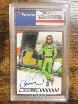 2018 Panini Prime Danica Patrick Auto Race-Used Patch Relic 01/10 #AM-DP