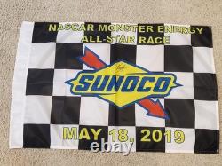 2019 Kyle Larson SIGNED RACE USED All Star Race Win Victory Lane Flag AUTOGRAPH