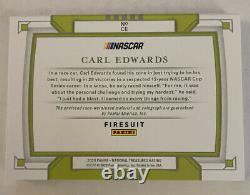 2020 National Treasures Racing Logo Auto Patch Book Carl Edwards #1/1 Sunoco