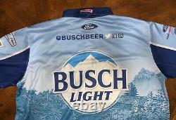 2020 XLT KEVIN HARVICK BUSCH LIGHT Pit Crew Shirt Race Used Nascar BRISTOL WIN