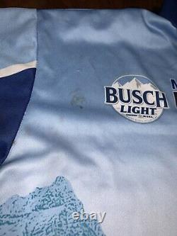 2020 XLT KEVIN HARVICK BUSCH LIGHT Pit Crew Shirt Race Used Nascar BRISTOL WIN