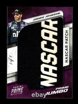 2021 Chronicles Prime Jimmie Johnson Jumbo Race Used Nascar Logo Patch 1/1