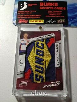 2021 Panini Chronicles Prime Racing 1/1 Sunoco Jumbo Patch Denny Hamlin