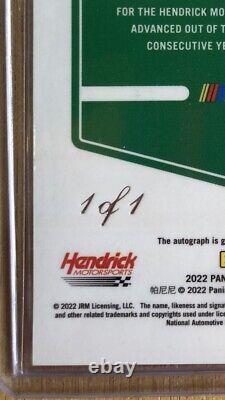 2022 Donruss Optic Racing Gold Vinyl Autograph Chase Elliott #39 Auto 1/1