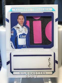 2022 Jimmie Johnson Panini National Treasures Racing 1/1 Silhouettes One Of One