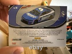 2022 Panini Prizm Rides Kyle Larson #68 White Sparkle Prizm 1/1